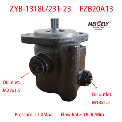 डैंडोंग Huanghai Yutong ZYB-1318L/231-23 पावर स्टीयरिंग पंप