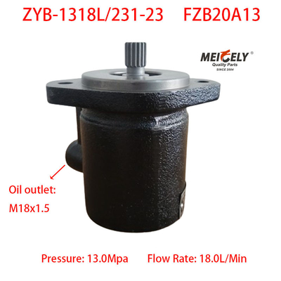 डैंडोंग Huanghai Yutong ZYB-1318L/231-23 पावर स्टीयरिंग पंप