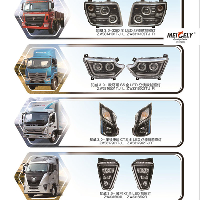 स्टॉक पूर्ण एलईडी हेडलाइट M4364010101A0 के लिए Foton Aumark S5