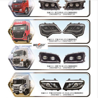 JAC K5 Hino 700 Yutong भारी ट्रकों के लिए नया प्रकार पूर्ण एलईडी हेडलाइट