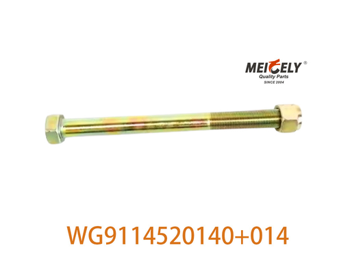 मूल WG9114520140+014 HOWO के लिए आवेदन करें फ्रंट स्टील प्लेट केंद्र बोल्ट