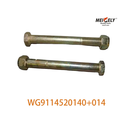 मूल WG9114520140+014 HOWO के लिए आवेदन करें फ्रंट स्टील प्लेट केंद्र बोल्ट