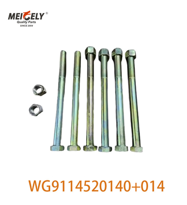 मूल WG9114520140+014 HOWO के लिए आवेदन करें फ्रंट स्टील प्लेट केंद्र बोल्ट