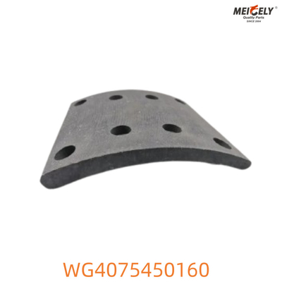WG4075450160 Howo ब्रेक पैड इष्टतम रोक शक्ति के लिए विश्वसनीय घर्षण सामग्री
