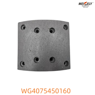 WG4075450160 Howo ब्रेक पैड इष्टतम रोक शक्ति के लिए विश्वसनीय घर्षण सामग्री